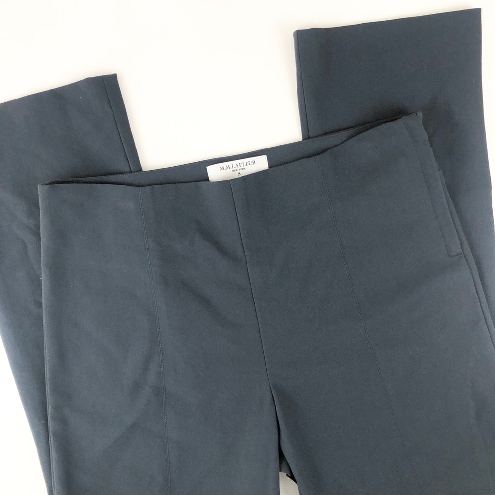 MM Lafleur The Foster Cigarette Pant PowerStretch Size 14 Gray Blue‎